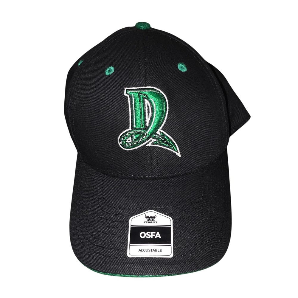 Dayton Dragons MiLB Fan Favorite Black Green Adjustable Baseball Hat NWT OSFA